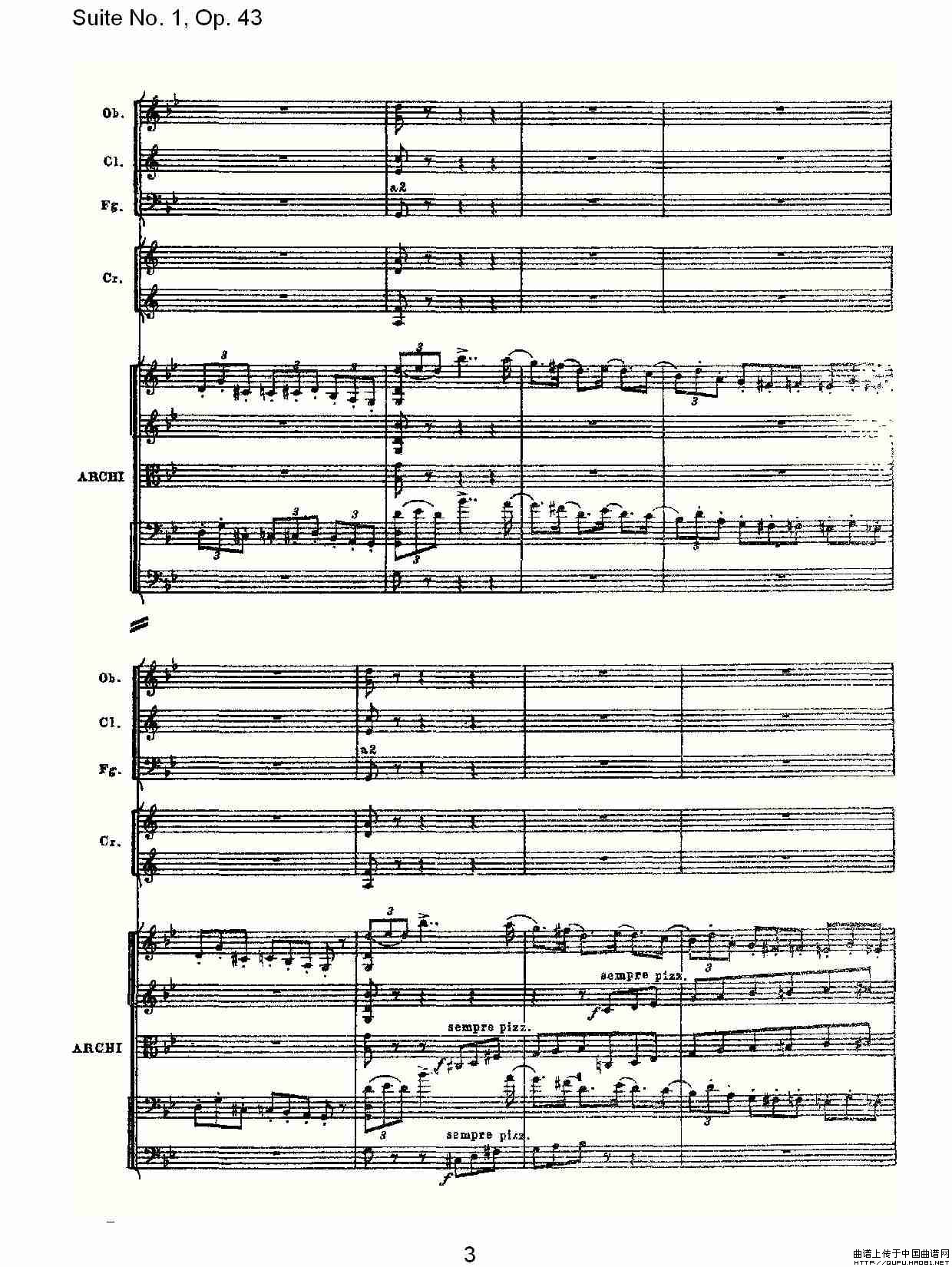 Suite No.1, Op.43   第一套曲,Op.43第二乐章其它曲谱（图2）