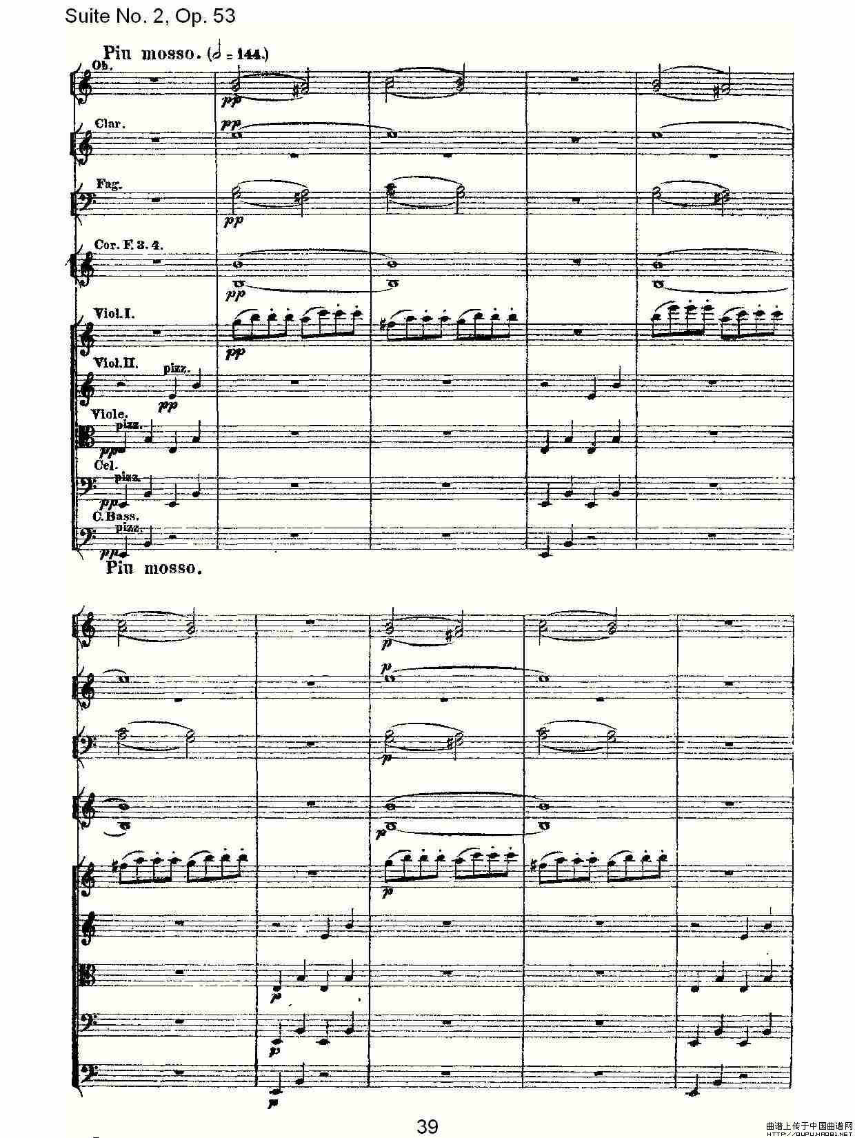 Suite No. 2, Op.53  第二套曲,Op.53第一乐章（二）其它曲谱（图5）