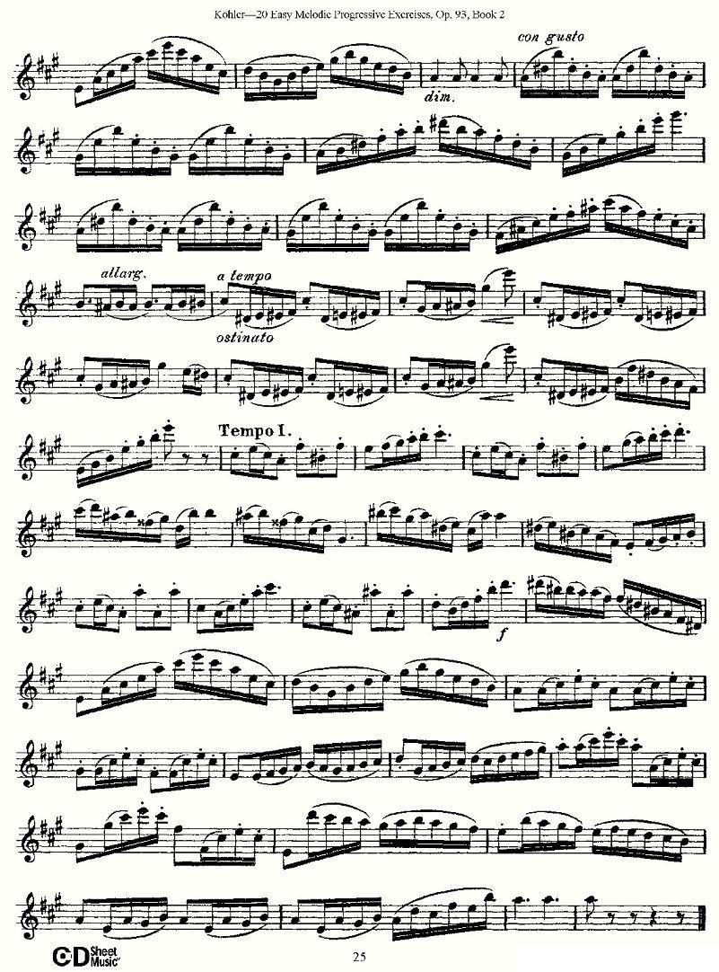 柯勒练习曲作品93号（二）其它曲谱（图25）