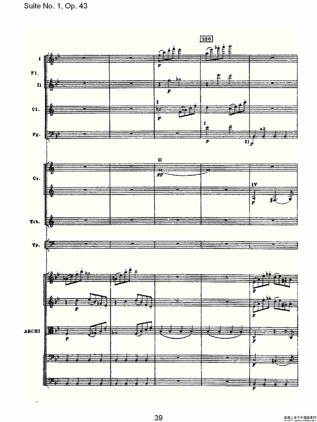 Suite No.1, Op.43   第一套曲,Op.43第五乐章（二）其它曲谱（图5）