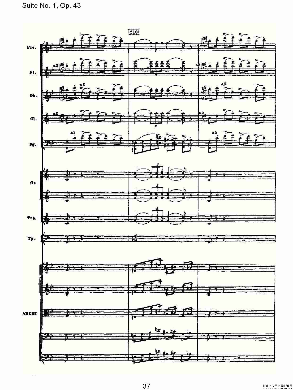 Suite No.1, Op.43   第一套曲,Op.43第五乐章（二）其它曲谱（图4）