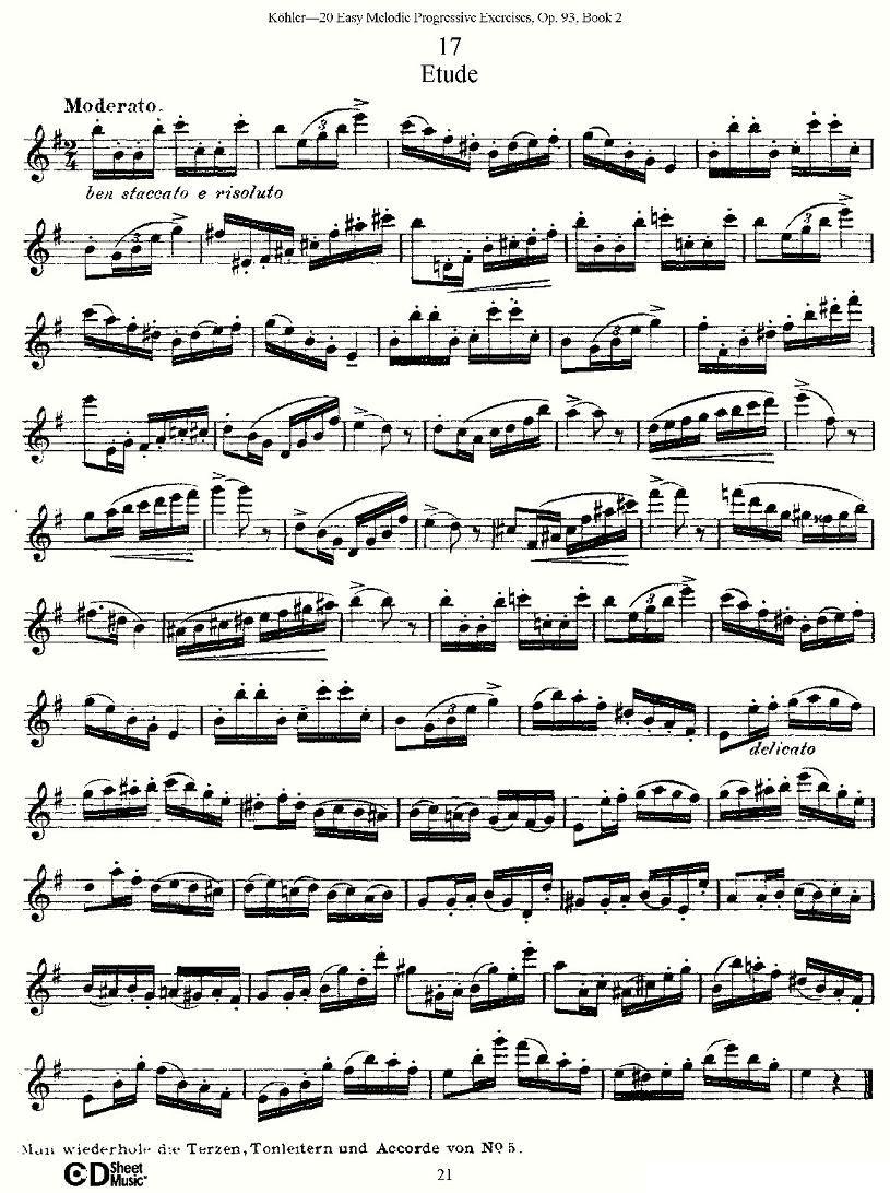柯勒练习曲作品93号（二）其它曲谱（图21）