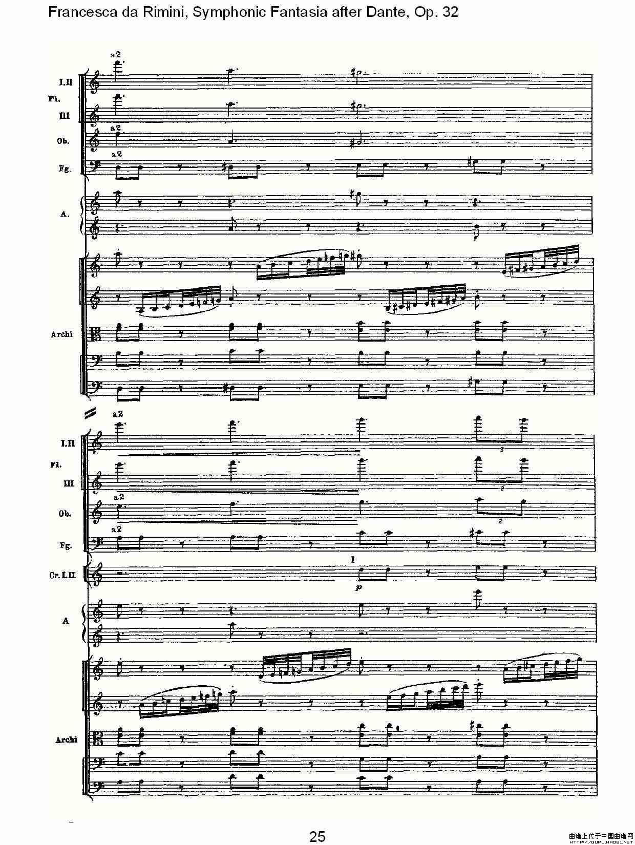 Francesca da Rimini, 但丁幻想曲Op.32 第二部（一）其它曲谱（图13）