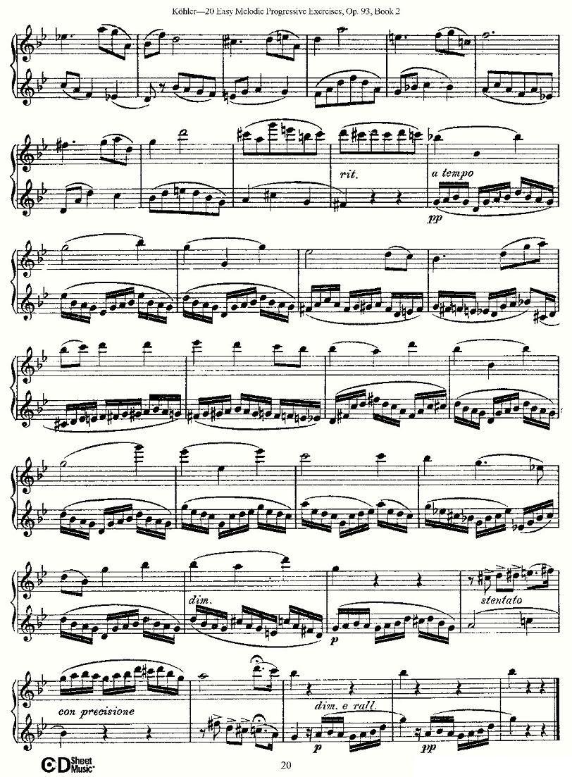 柯勒练习曲作品93号（二）其它曲谱（图20）
