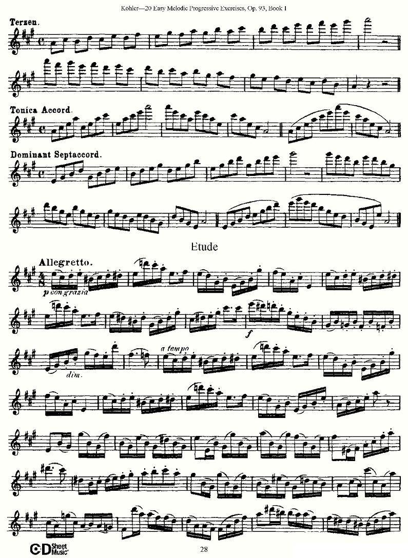 柯勒练习曲作品93号（一）其它曲谱（图28）