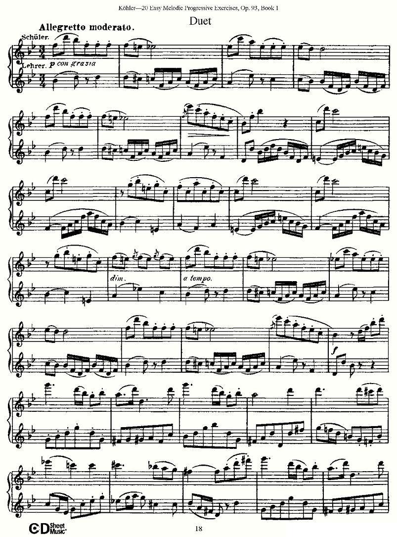 柯勒练习曲作品93号（一）其它曲谱（图18）