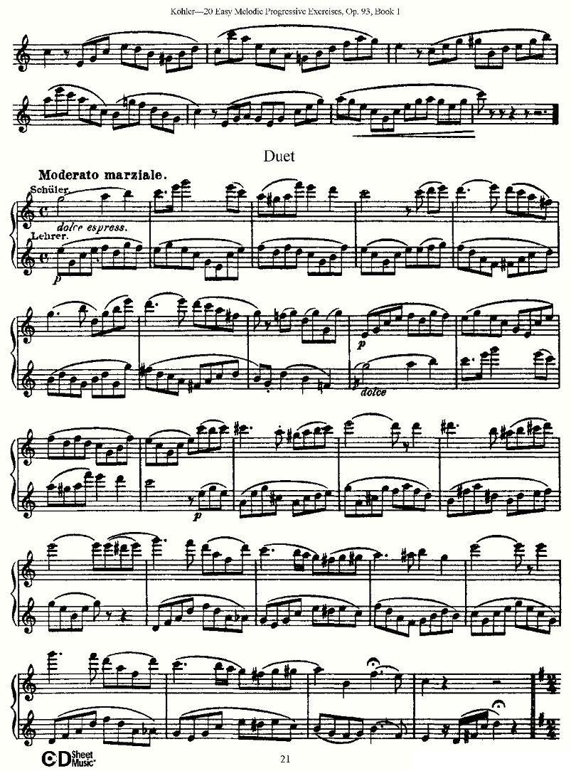 柯勒练习曲作品93号（一）其它曲谱（图21）