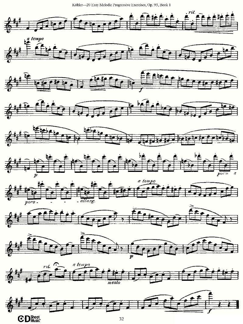柯勒练习曲作品93号（一）其它曲谱（图32）