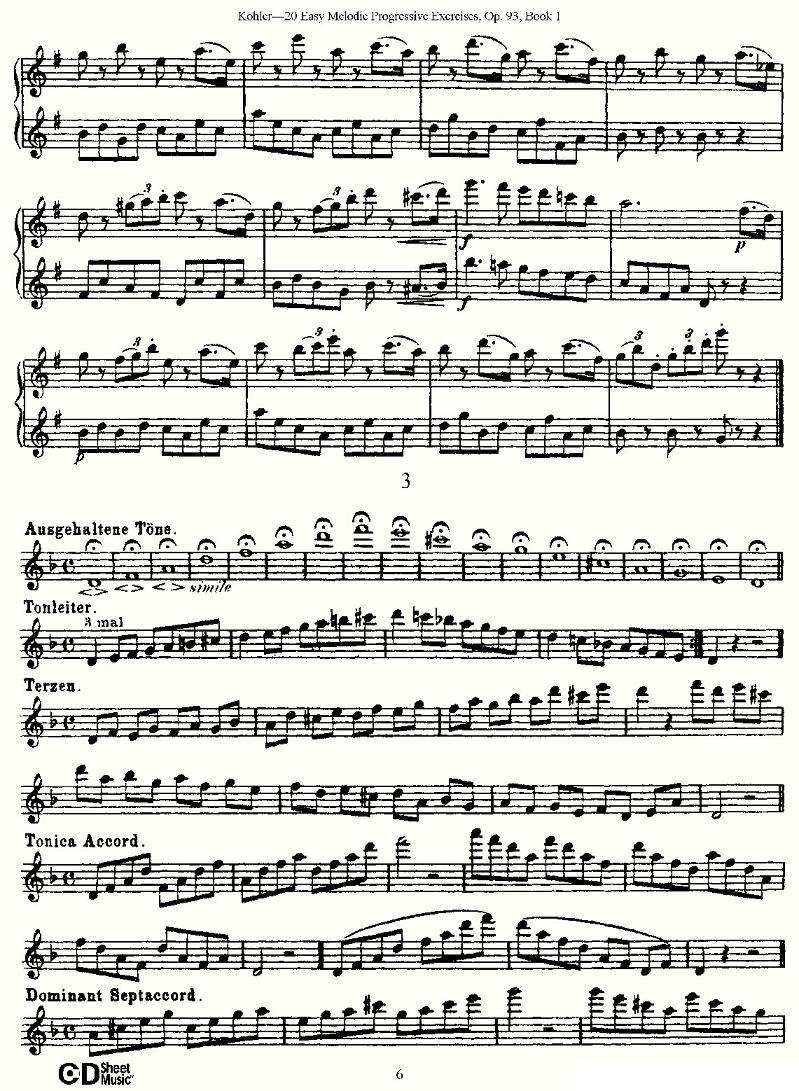 柯勒练习曲作品93号（一）其它曲谱（图6）