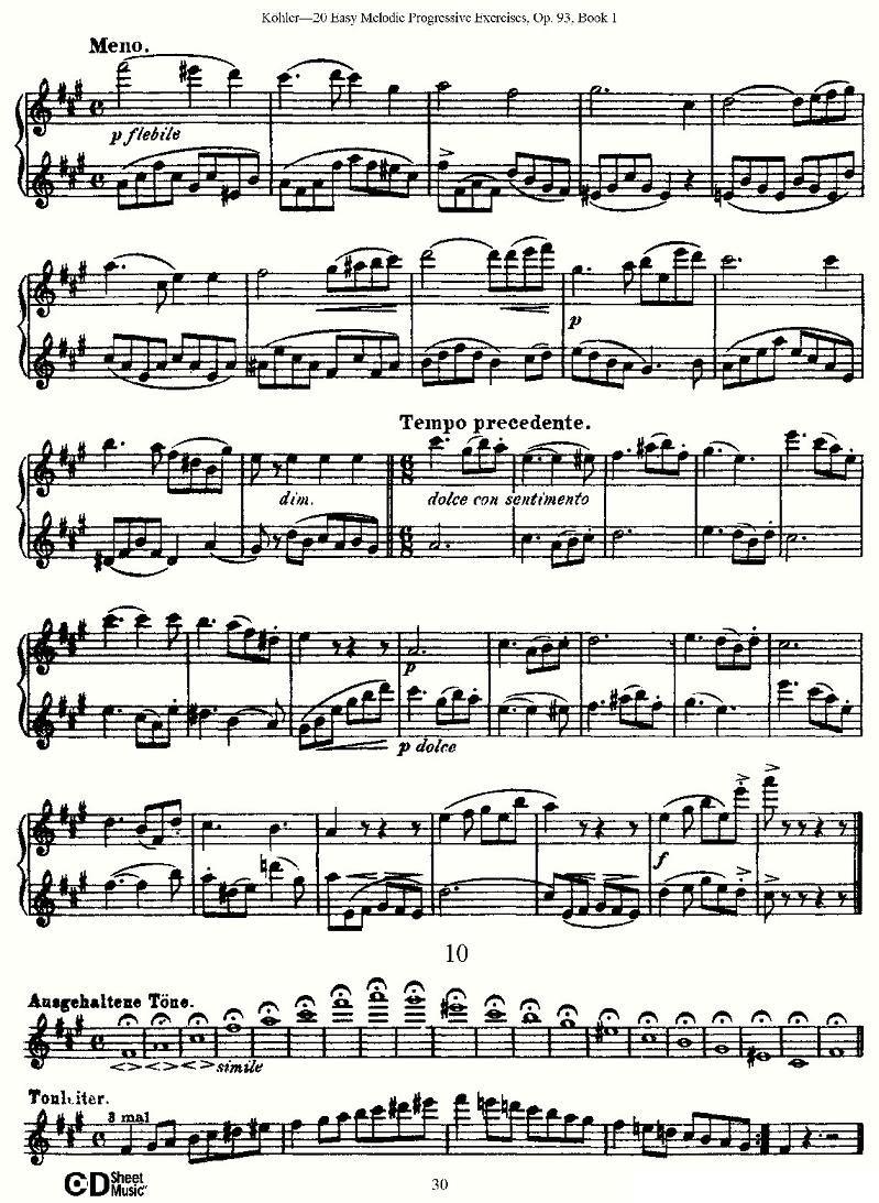 柯勒练习曲作品93号（一）其它曲谱（图30）