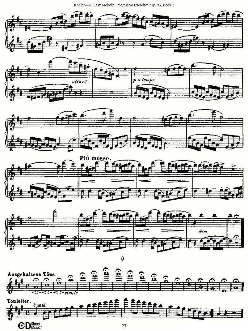 柯勒练习曲作品93号（一）其它曲谱（图27）