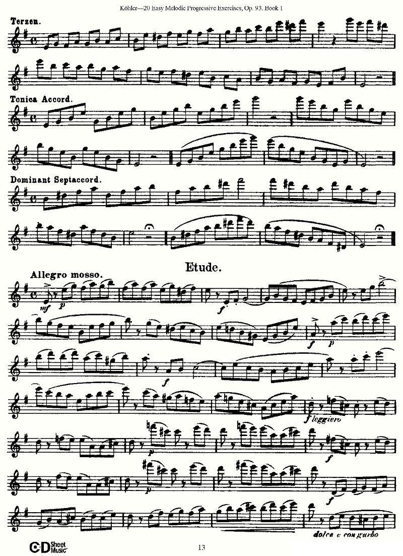 柯勒练习曲作品93号（一）其它曲谱（图13）