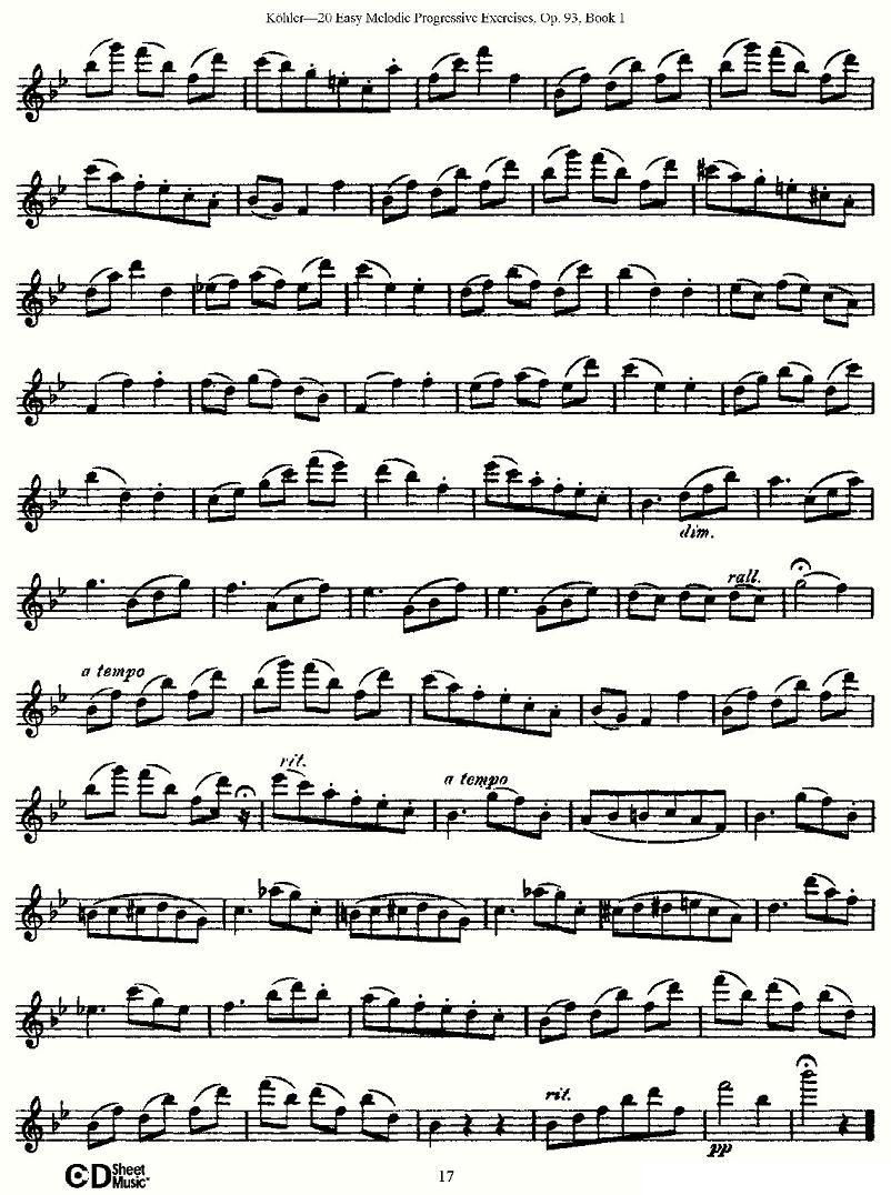 柯勒练习曲作品93号（一）其它曲谱（图17）