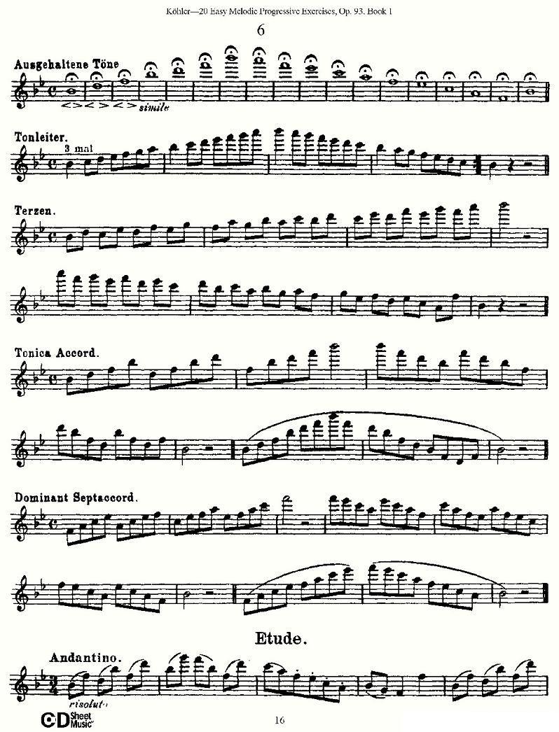 柯勒练习曲作品93号（一）其它曲谱（图16）