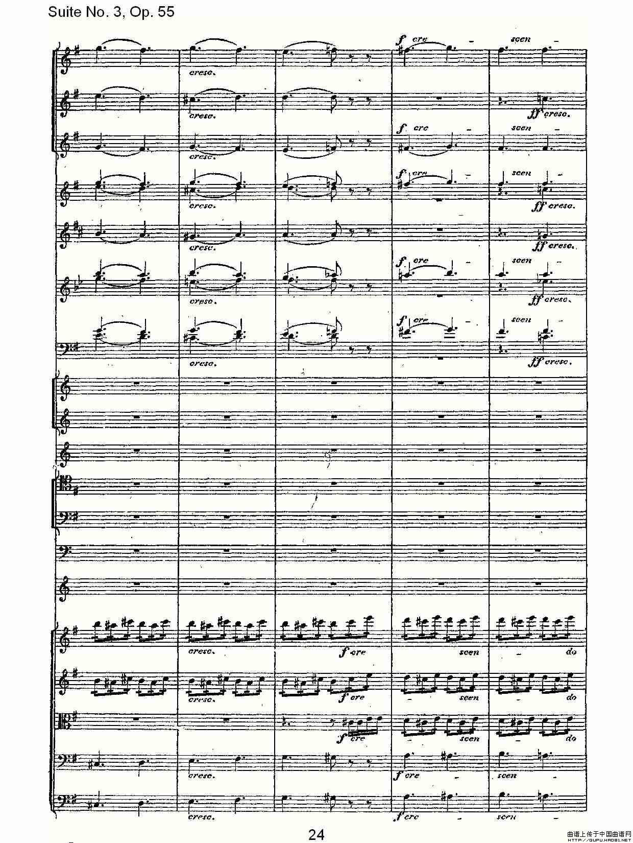 Suite No. 3, Op.55  第三套曲,Op.55第四乐章第一部（一）其它曲谱（图13）