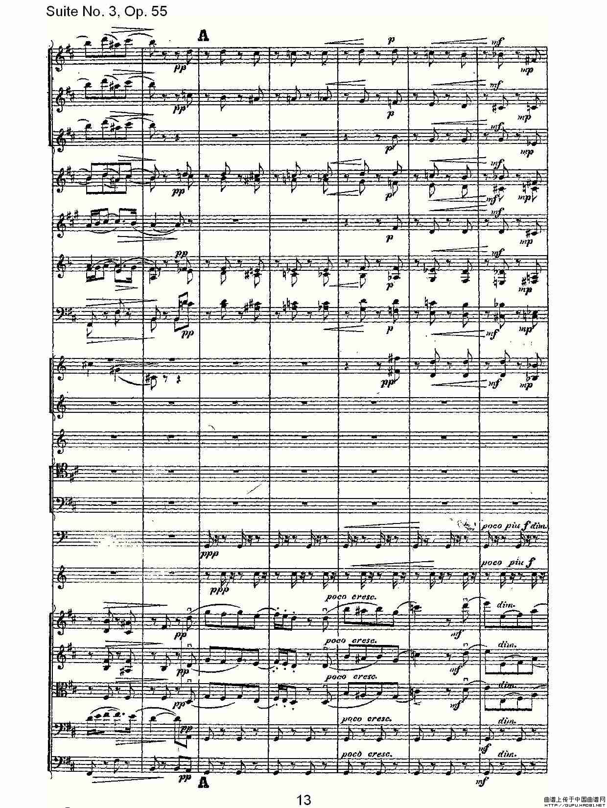 Suite No. 3, Op.55  第三套曲,Op.55第四乐章第一部（一）其它曲谱（图7）