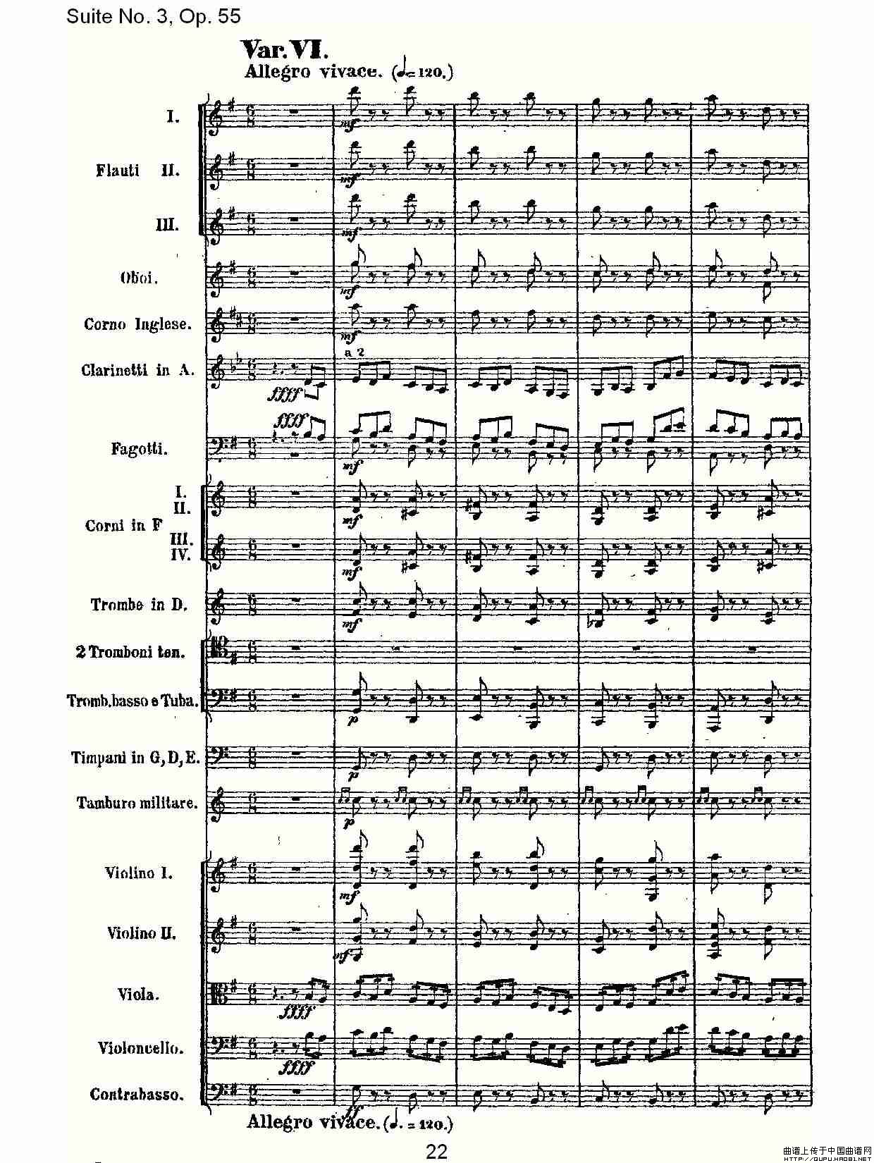 Suite No. 3, Op.55  第三套曲,Op.55第四乐章第一部（一）其它曲谱（图12）