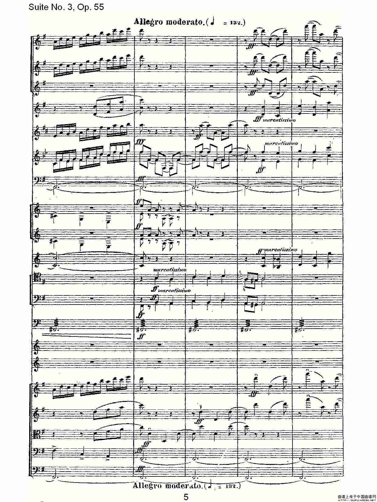 Suite No. 3, Op.55  第三套曲,Op.55第四乐章第二部（一）其它曲谱（图3）