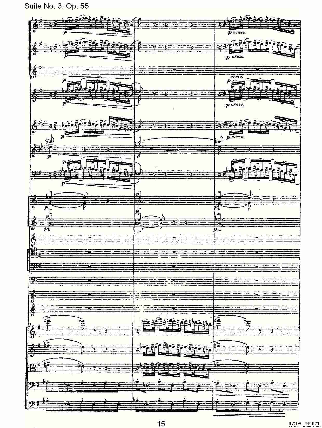 Suite No. 3, Op.55  第三套曲,Op.55第四乐章第二部（一）其它曲谱（图8）