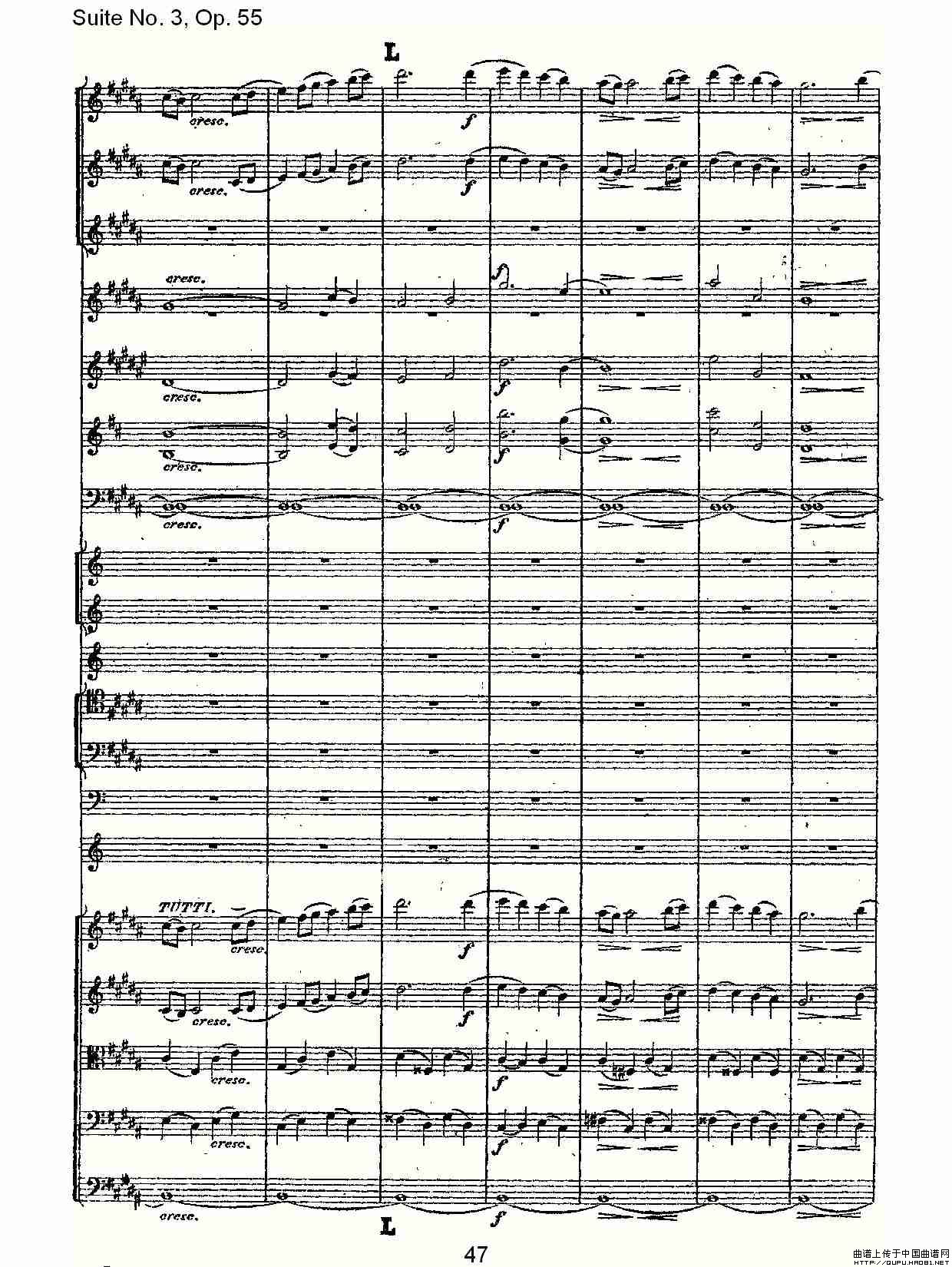 Suite No. 3, Op.55  第三套曲,Op.55第四乐章第一部（二）其它曲谱（图9）