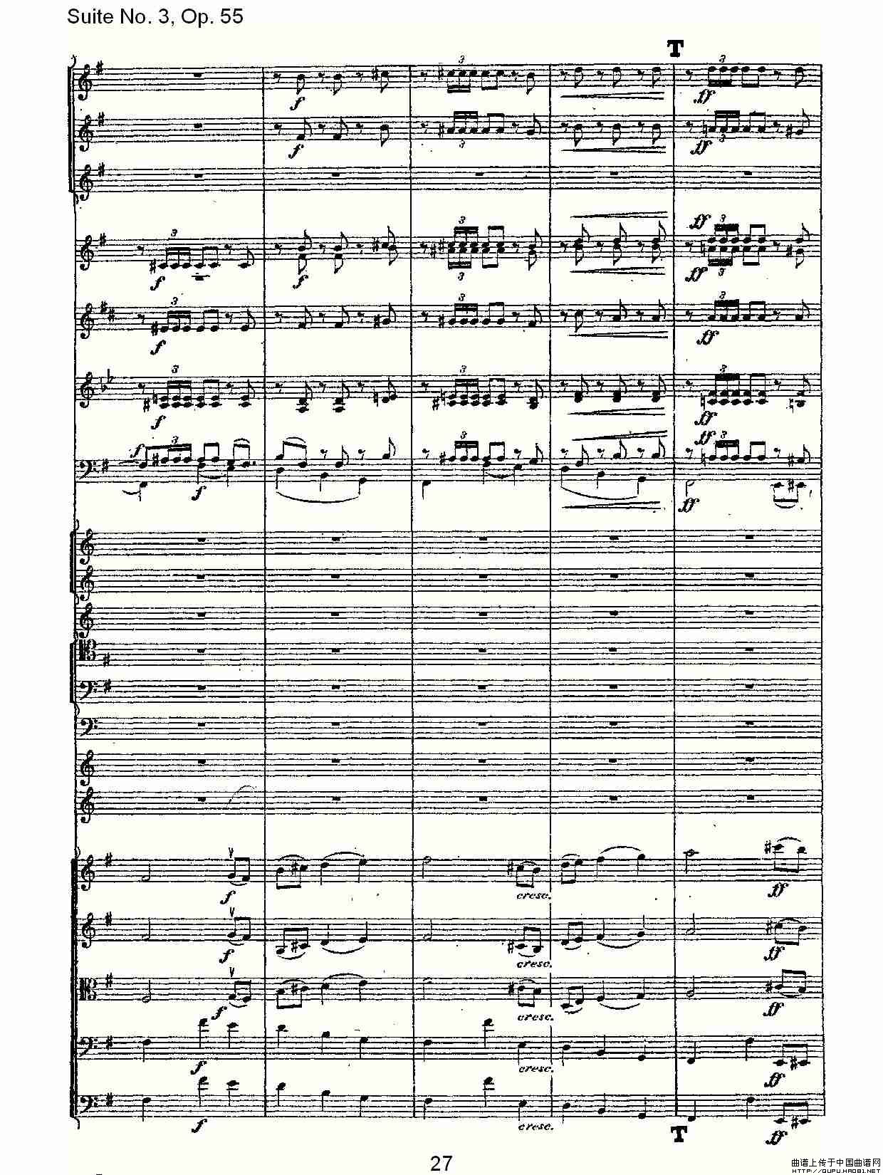 Suite No. 3, Op.55  第三套曲,Op.55第四乐章第二部（一）其它曲谱（图14）