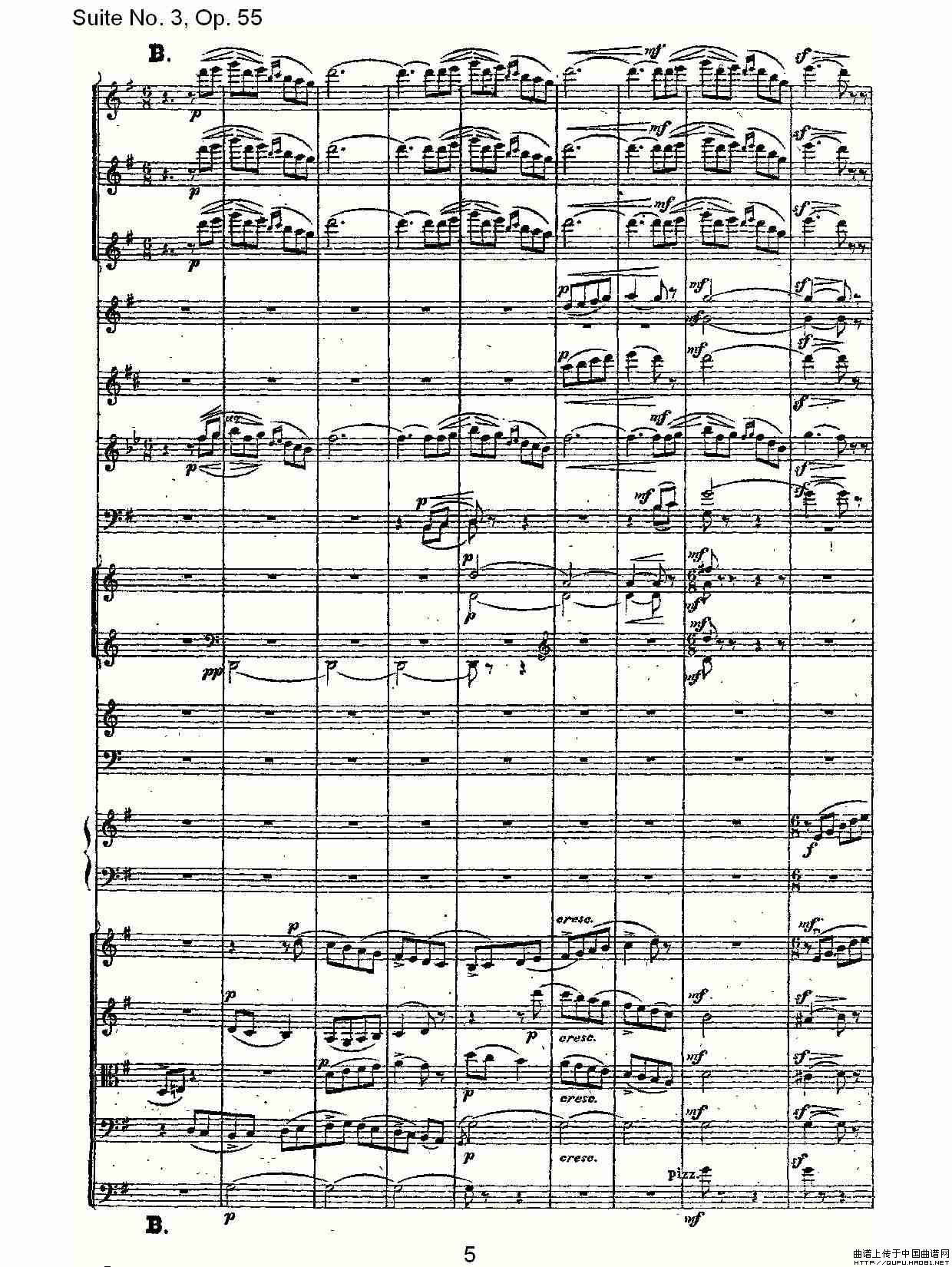 Suite No. 3, Op.55  第三套曲,Op.55第一乐章其它曲谱（图3）