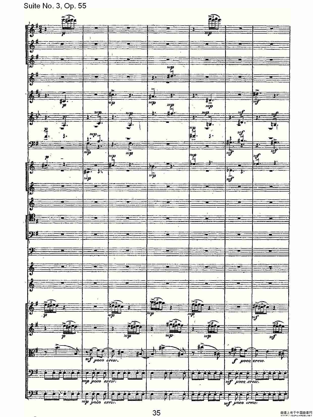 Suite No. 3, Op.55  第三套曲,Op.55第三乐章（二）其它曲谱（图3）