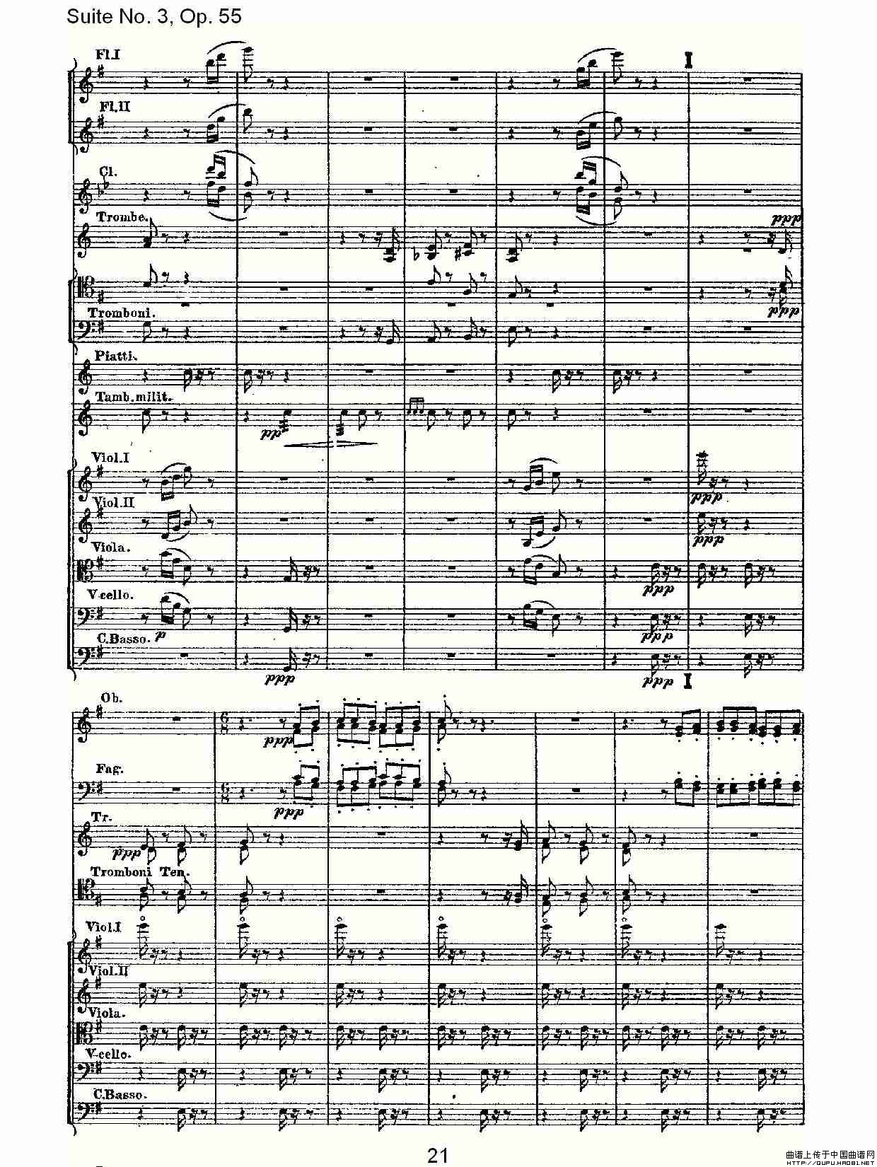 Suite No. 3, Op.55  第三套曲,Op.55第三乐章（一）其它曲谱（图11）