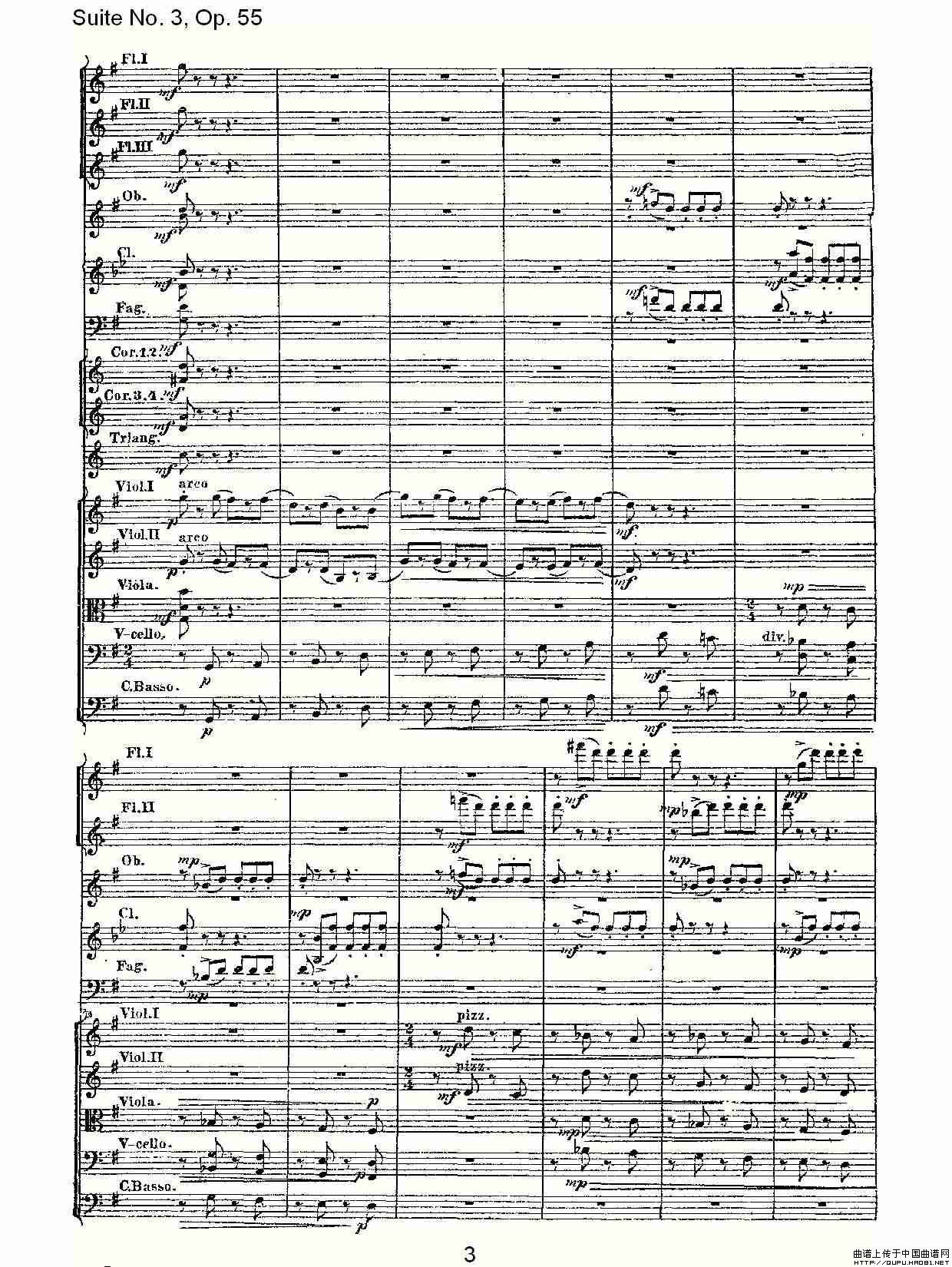 Suite No. 3, Op.55  第三套曲,Op.55第三乐章（一）其它曲谱（图2）