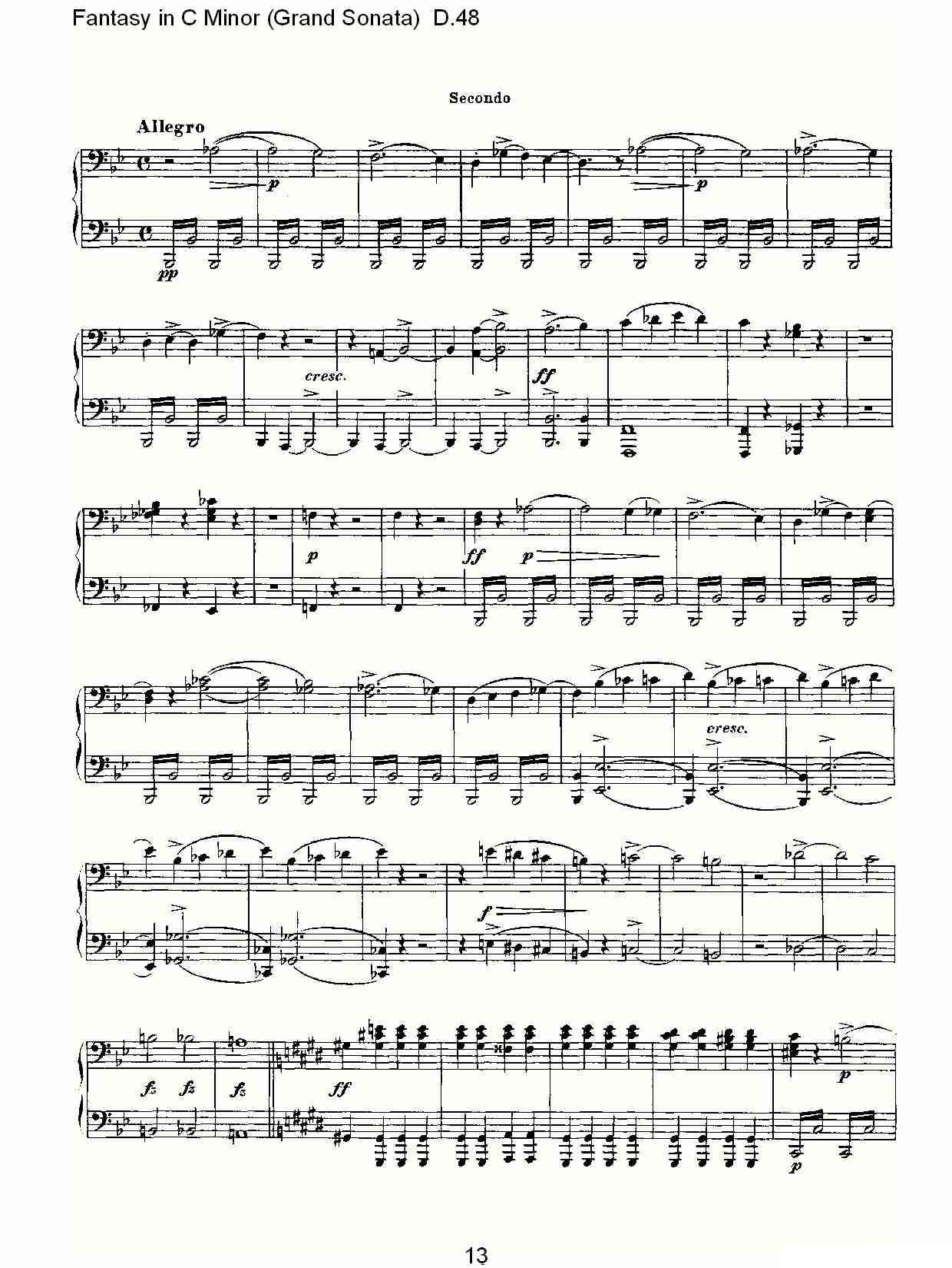 Fantasy in C Minor（Grand Sonata))D.4）其它曲谱（图14）