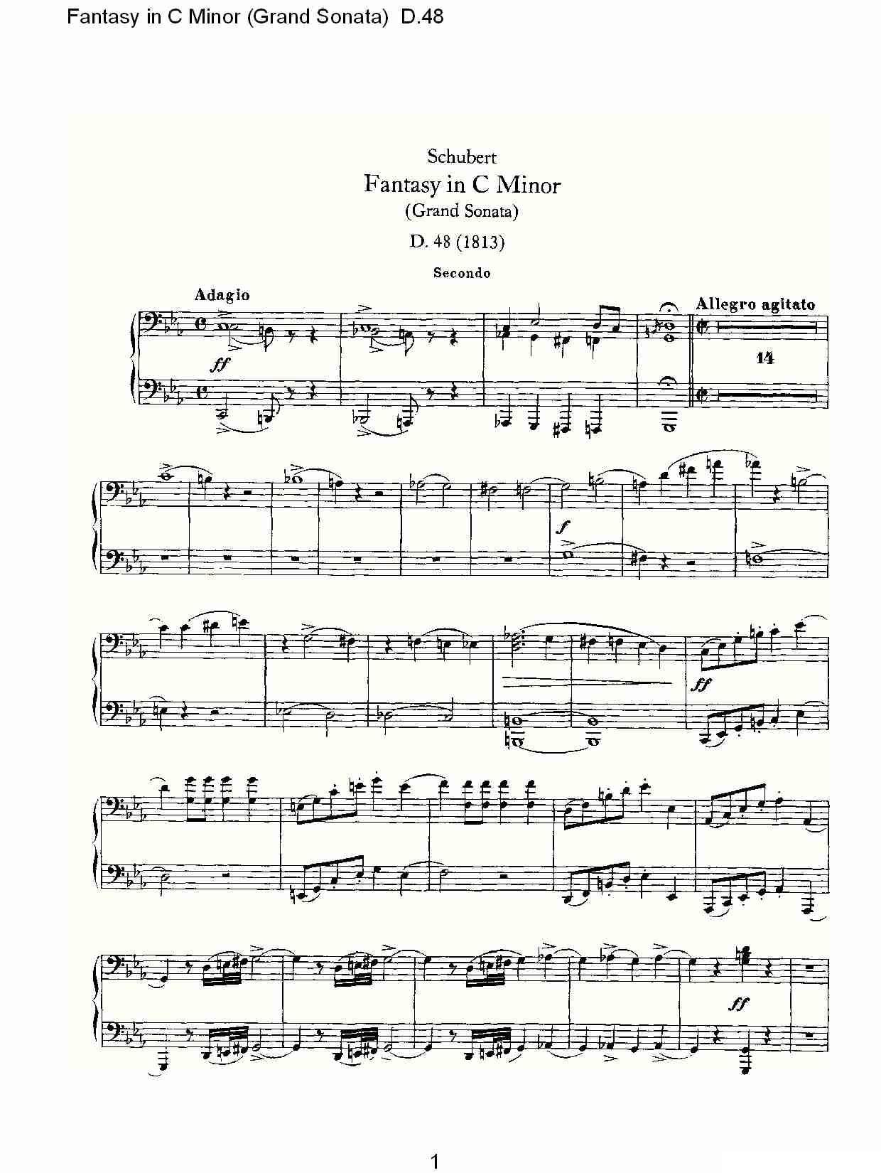 Fantasy in C Minor（Grand Sonata))D.4）其它曲谱（图1）