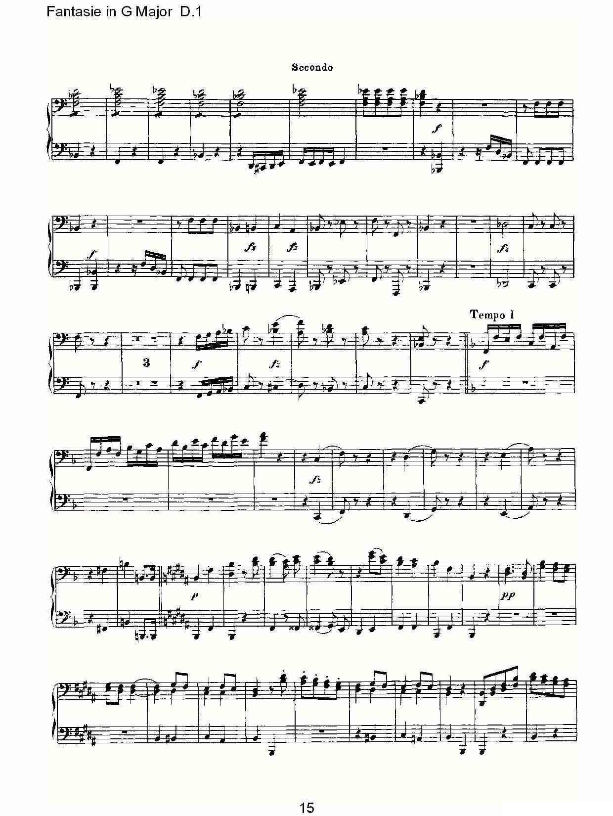 Fantasie in G Major D.1（G大调幻想曲D.1）其它曲谱（图15）