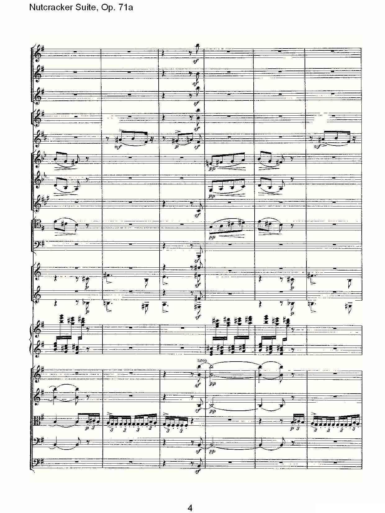 Nutcracker Suite, Op.71a（胡桃夹套曲，Op.71a 第三章）其它曲谱（图4）