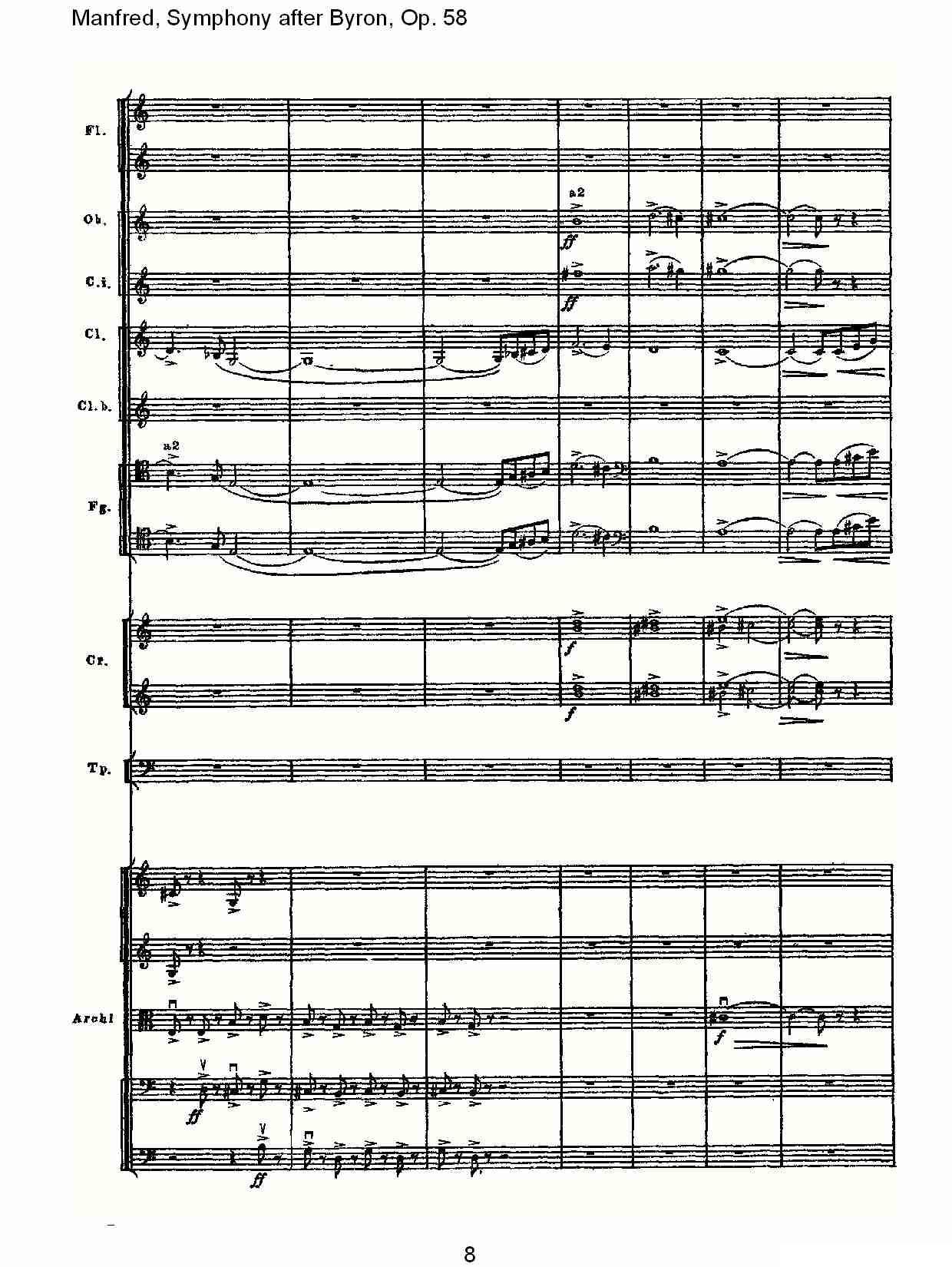 Manfred, Symphony after Byron, Op.58第一乐章（一）其它曲谱（图8）