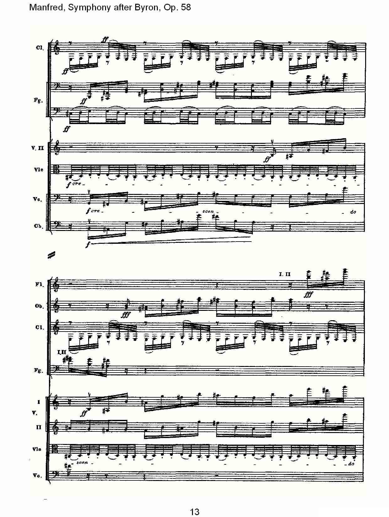 Manfred, Symphony after Byron, Op.58第一乐章（一）其它曲谱（图13）