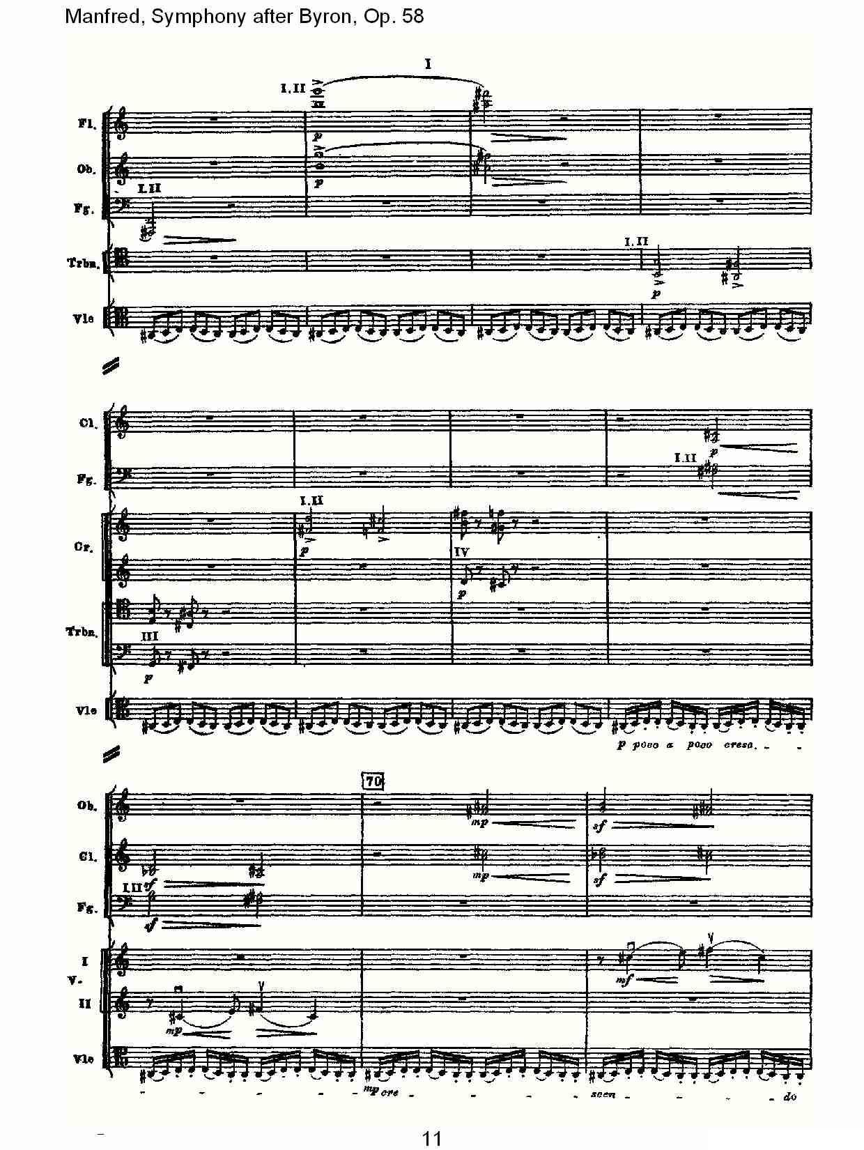 Manfred, Symphony after Byron, Op.58第一乐章（一）其它曲谱（图11）