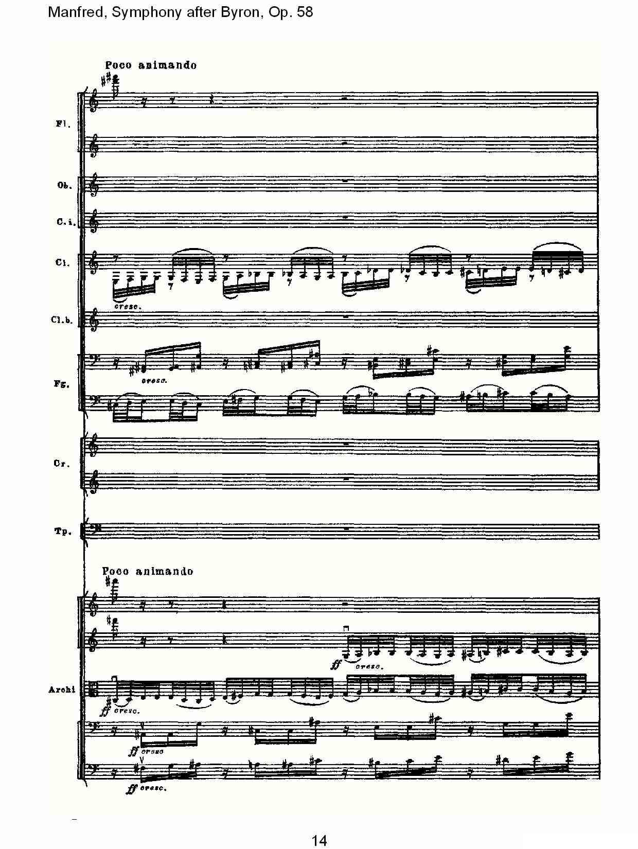 Manfred, Symphony after Byron, Op.58第一乐章（一）其它曲谱（图14）