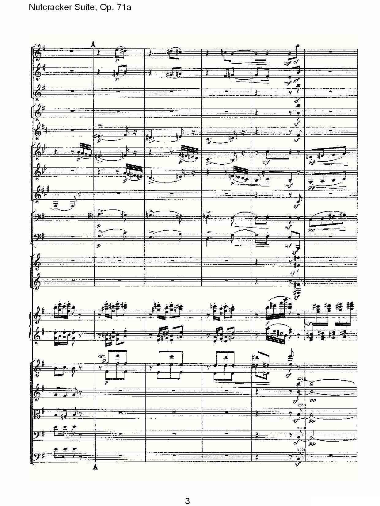 Nutcracker Suite, Op.71a（胡桃夹套曲，Op.71a 第三章）其它曲谱（图3）