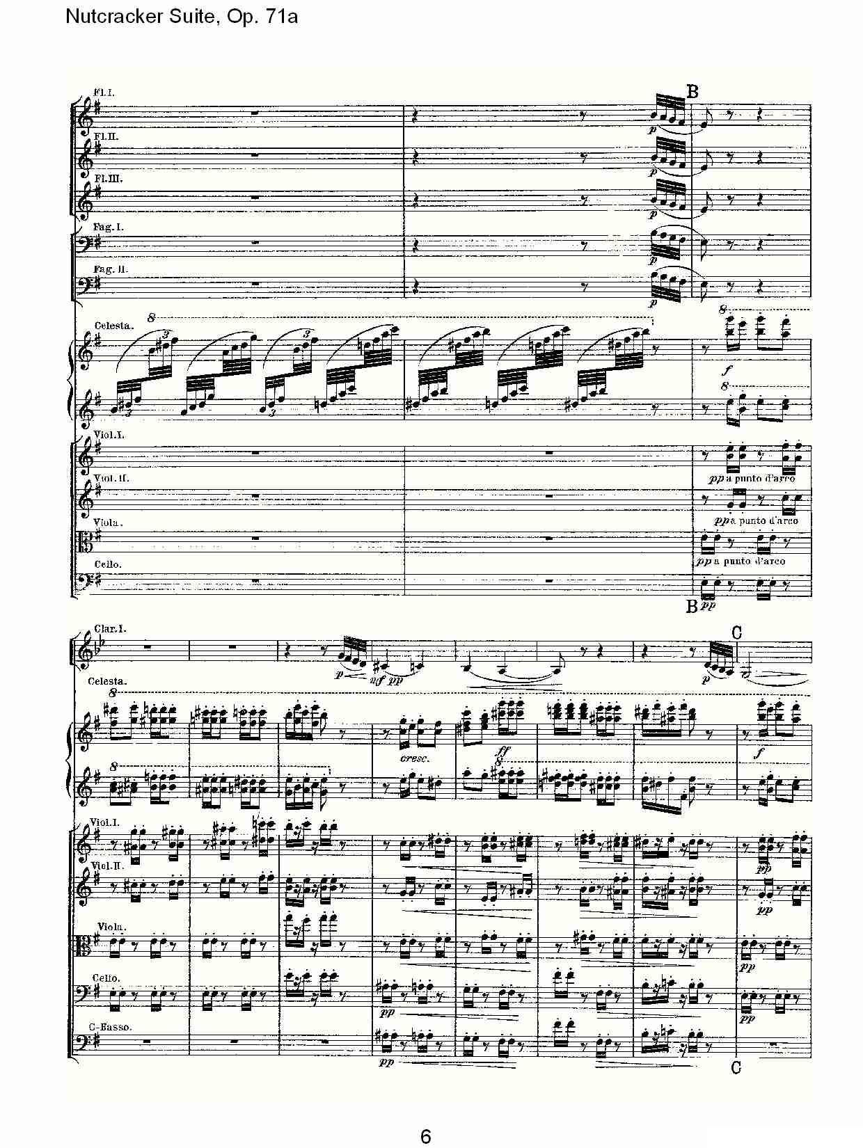 Nutcracker Suite, Op.71a（胡桃夹套曲，Op.71a 第三章）其它曲谱（图6）