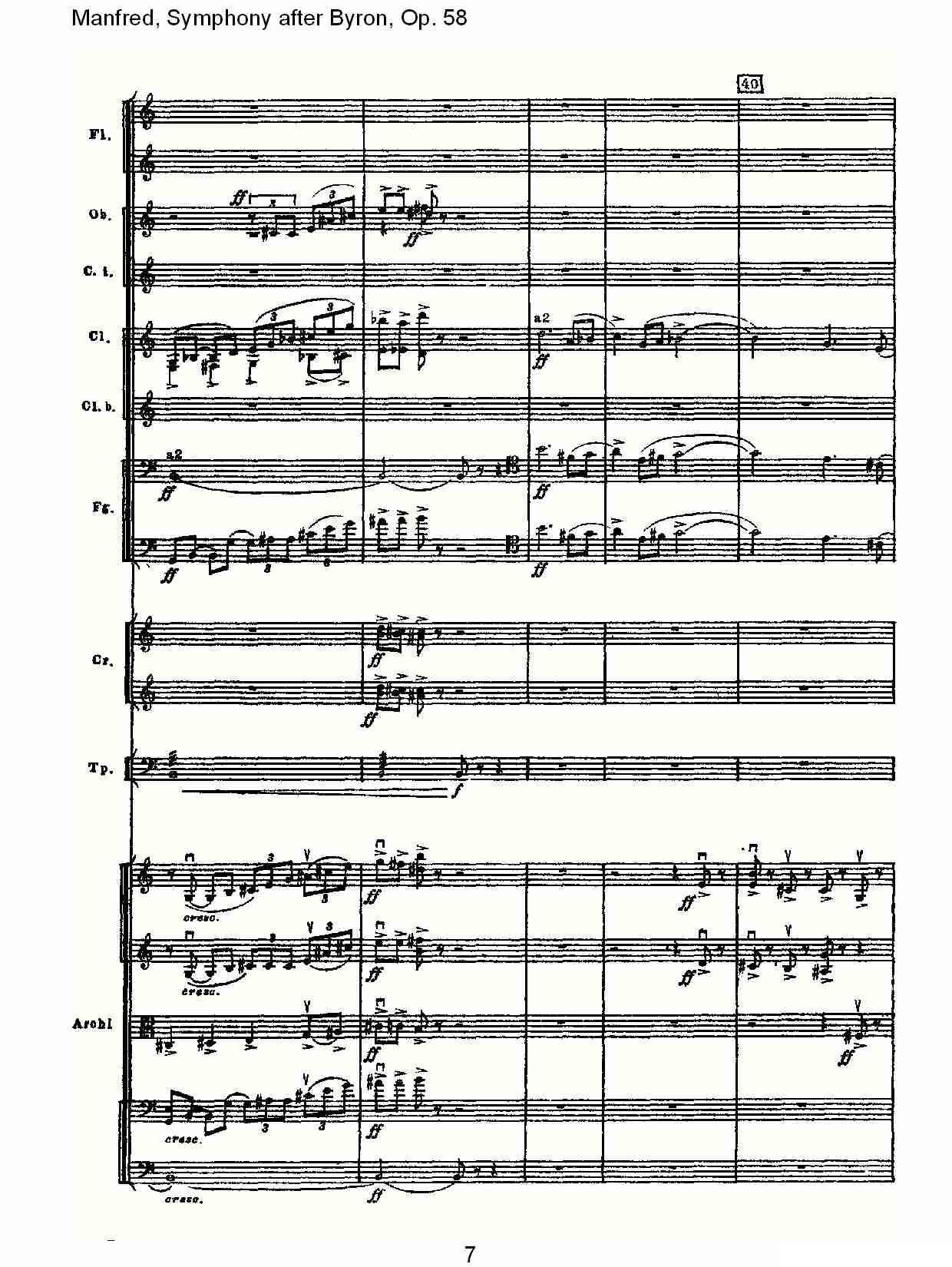 Manfred, Symphony after Byron, Op.58第一乐章（一）其它曲谱（图7）