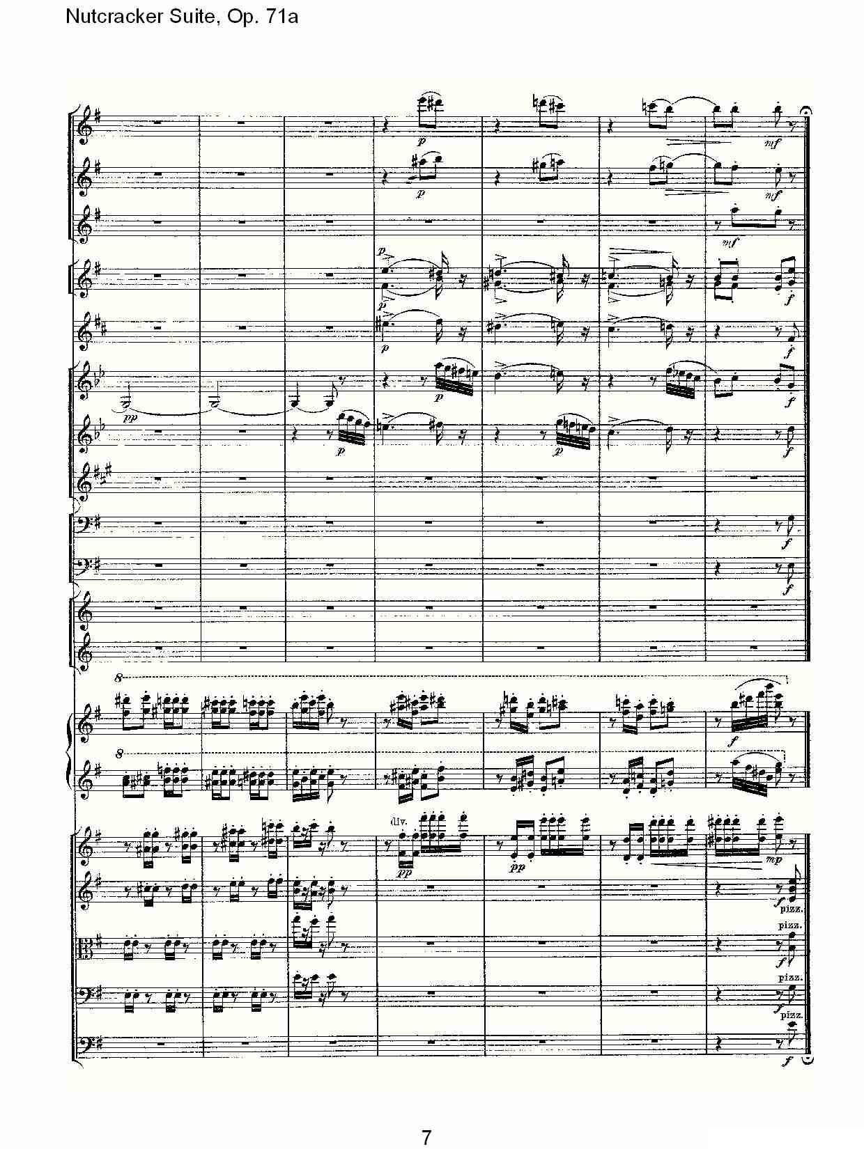 Nutcracker Suite, Op.71a（胡桃夹套曲，Op.71a 第三章）其它曲谱（图7）