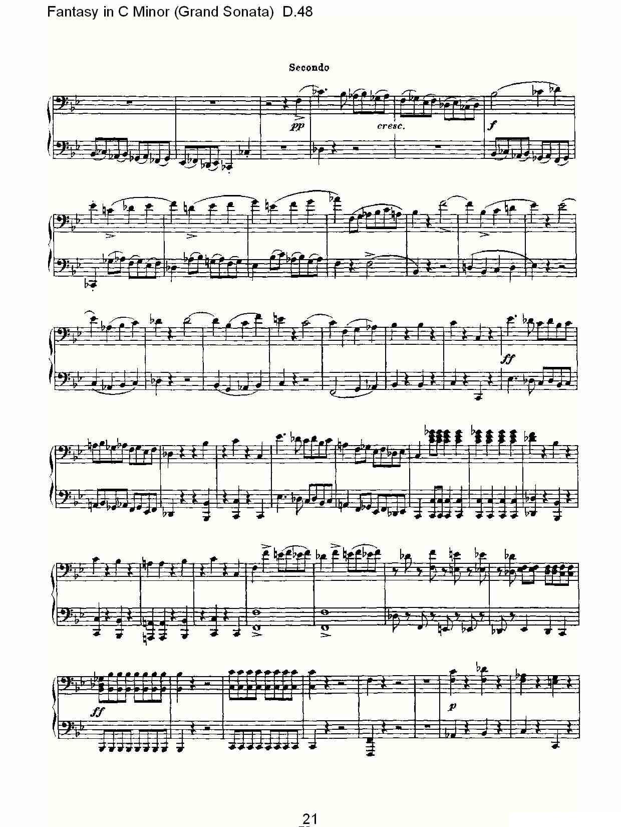 Fantasy in C Minor（Grand Sonata))D.4）其它曲谱（图22）