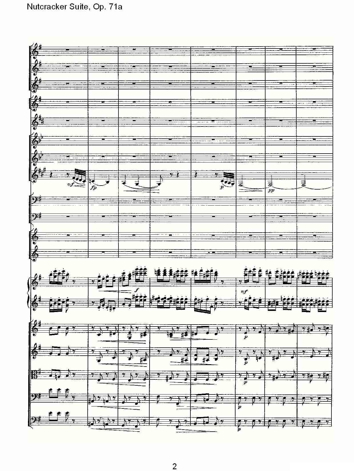 Nutcracker Suite, Op.71a（胡桃夹套曲，Op.71a 第三章）其它曲谱（图2）