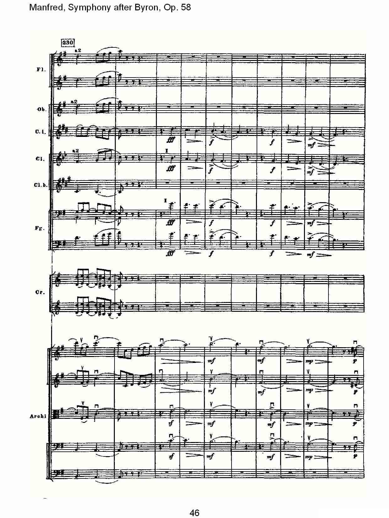 Manfred, Symphony after Byron, Op.58第三乐章（二）其它曲谱（图16）