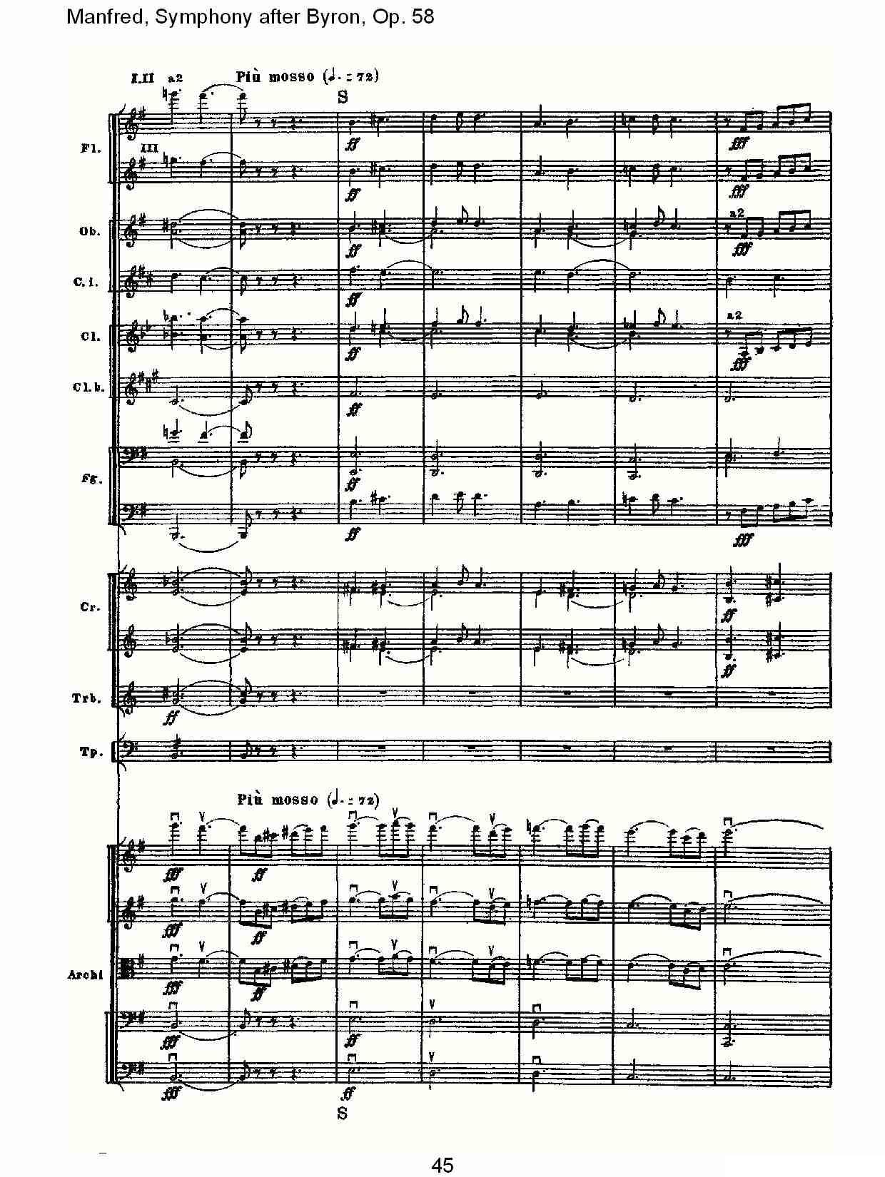 Manfred, Symphony after Byron, Op.58第三乐章（二）其它曲谱（图15）