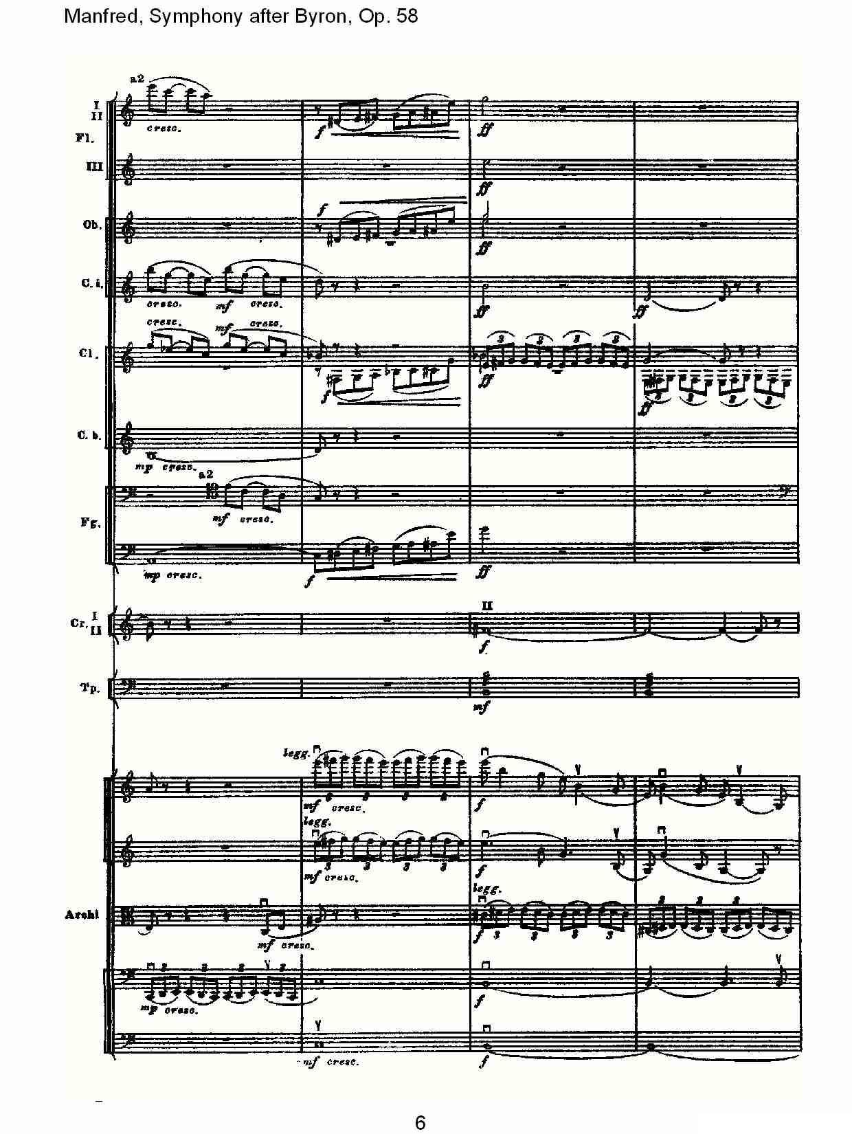 Manfred, Symphony after Byron, Op.58第一乐章（一）其它曲谱（图6）