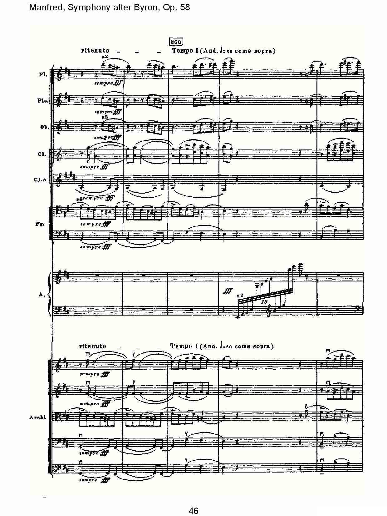 Manfred, Symphony after Byron, Op.58第一乐章（二）其它曲谱（图11）