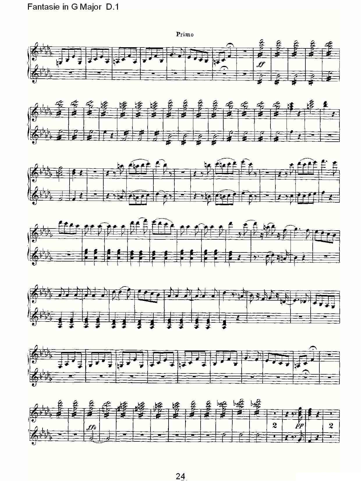 Fantasie in G Major D.1（G大调幻想曲D.1）其它曲谱（图24）