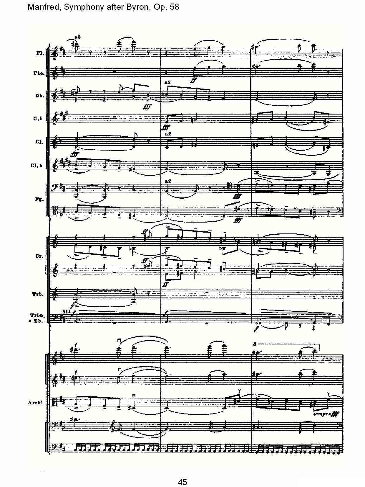 Manfred, Symphony after Byron, Op.58第一乐章（二）其它曲谱（图10）