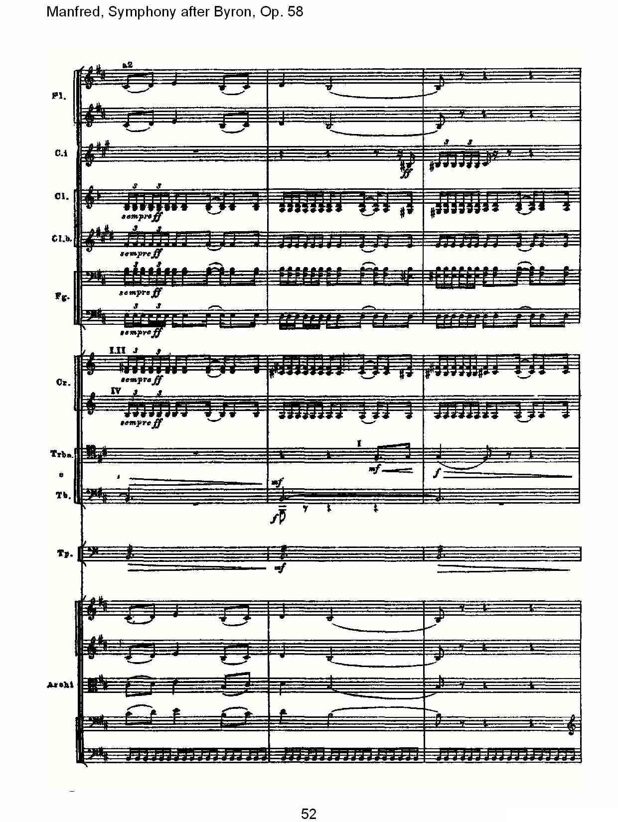 Manfred, Symphony after Byron, Op.58第一乐章（二）其它曲谱（图17）
